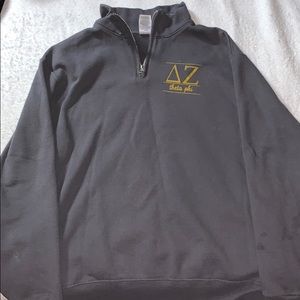 Long Sleeve zipper sweater Delta Zeta: Bonus item
